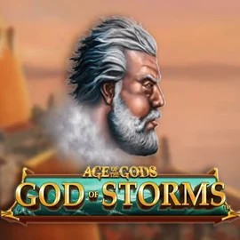 Age Of The Gods: God of Storms slot logo by Playtech at Winz Casino