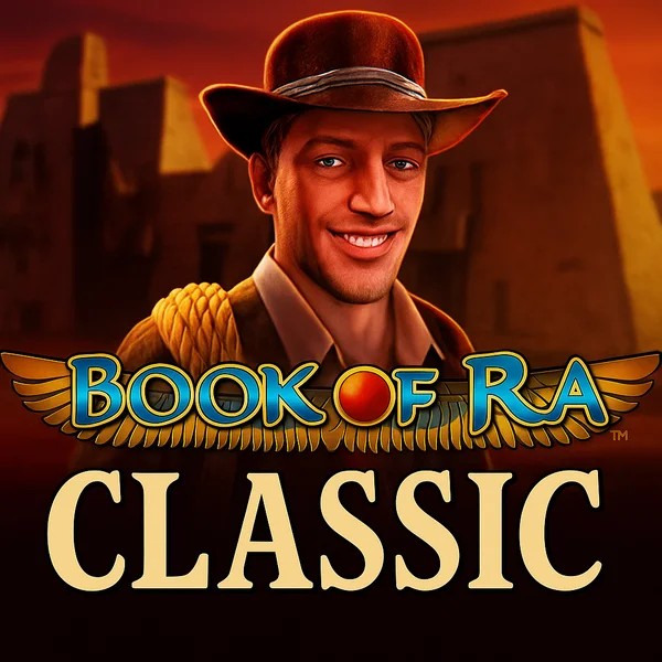 Book of Ra Classic logo – Slots by Novomatic at Winz Casino