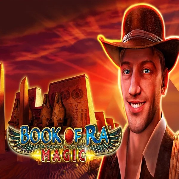 Book of Ra Magic slot logo by Greentube at Winz Casino