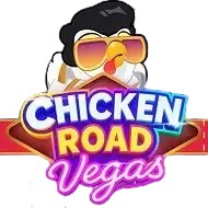 Chicken Road Vegas slot logo by InOut at Winz Casino