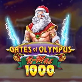 Gates of Olympus Xmas 1000 online game logo by Pragmatic Play on winzzcasino.com