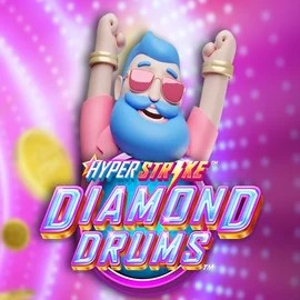 Hyper Strike Diamond Drums by Gameburger Studios, showcased at winzzcasino.com – game logo