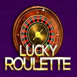 Lucky Roulette slot logo by Belatra Games at Winz Casino